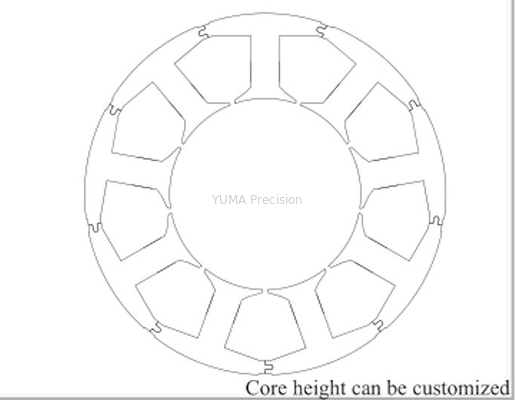 23/45mmブラシレスACサーボ モーター固定子の回転子を溶接するDiyの固定子のラミネーション