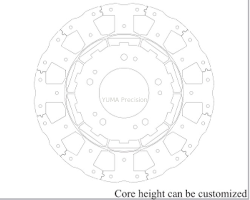 9つのスロット サーボ モーター回転子のラミネーションの固定子の中心の生産ブラシレスAC 57mm