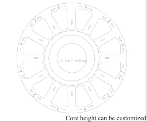 モーター固定子のラミネーションの中心の製造業者のサーボ固定子の回転子の積み重ね90mm